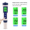 thumbnail image 2 of Medidor electrónico de salinidad 5 en 1 de alta precisión, mide Ph, tds, salinidad ec, temperatura, probador de calidad del agua, 2 of 5