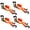 Orange, variant on HFS(R) 4Pcs 1.5" x 15 ft Heavy Duty Ratchet Cargo Tie Down Straps 3000 lbs Dual J-Hooks