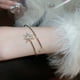 thumbnail image 2 of 2 piezas del brazo superior del brazalete abierta sol y pulsera de envoltura de luna pulsera para mujeres para mujeres, 2 of 5