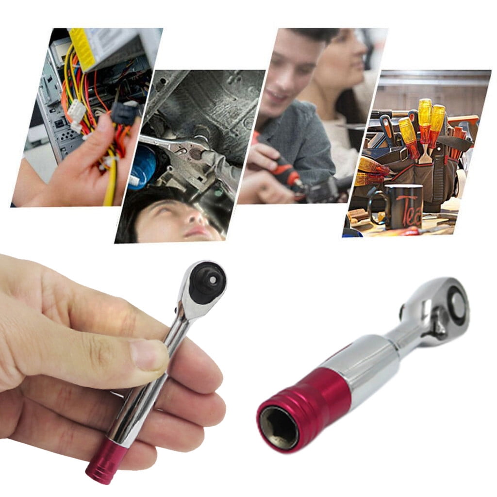 Bit Driver Ratchet Micro 1/4 Square Stainless Steel Small Access 72T