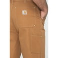 thumbnail image 5 of Carhartt mens Firm Duck Double- Front Dungaree B01 work utility pants, Carhartt Brown, 42W x 32L US, 5 of 7