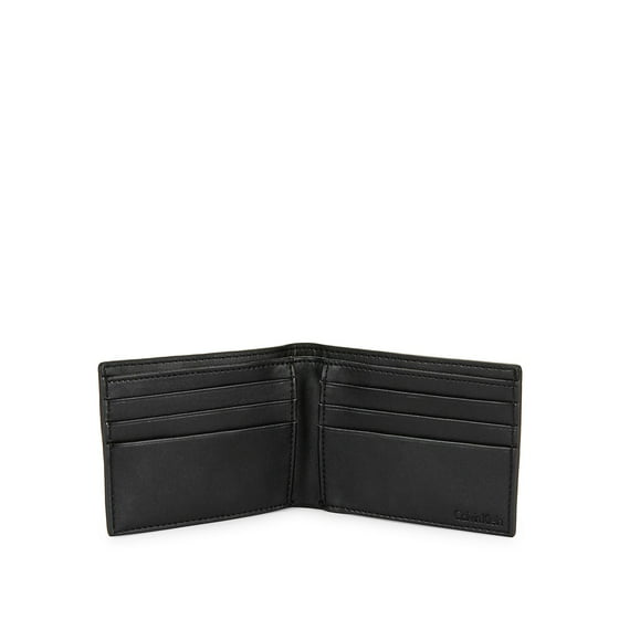 Calvin Klein - Textured Leather Bi-Fold Wallet - Walmart.com