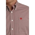thumbnail image 4 of Cinch White & Red Geometric Print - Mens Shirt  - Mtw1105730, 4 of 4