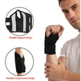 thumbnail image 5 of WUSI 5"-8"(12-20cm) Wrist Straps Carpal Tunnel Right Men Women Night Wrist Sleep Support Splint Stabilizer with Compression Sleeves Adjustable Straps for Tendonitis Arthritis Pain Relief (Right Hand), 5 of 5