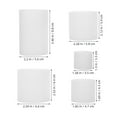 thumbnail image 3 of Raindrops 5Pcs Round Silicone Candle Molds for Handmade Candles Sturdy Reusable Epoxy Resin Craft, 3 of 7