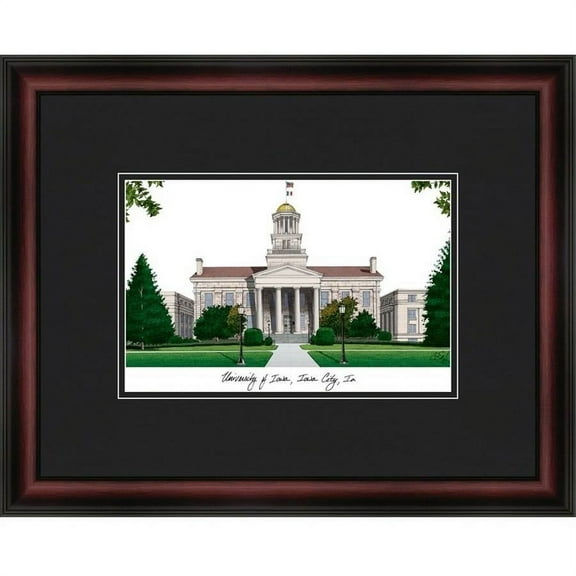 University of Iowa Academic Framed Lithograph