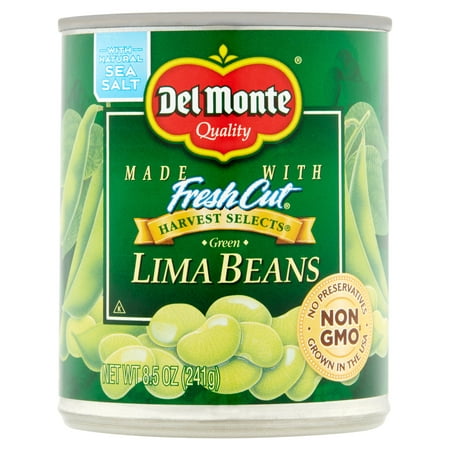 (6 Pack) Del Monte Fresh Cut Harvest Selects Green Lima Beans, 8.5