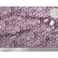thumbnail image 2 of Soimoi Polyester Crepe Fabric Floral & Penguin Ocean Fabric Prints by Yard 52 Inch Wide, 2 of 3