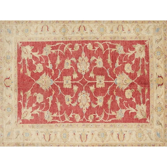 Ahgly Company Indoor Rectangle Traditional Orange Oriental Area Rugs, 3' x 5'