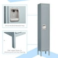 thumbnail image 6 of STANI Single Door Metal Locker Steel Employees Lockers for Office, Metal Storage Locker Cabinet with Louvers for Employee Gym, Home, School, 6 of 7