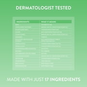 Native Gentle Facial Moisturizer for Sensitive Skin, Silicone Free, Fragrance Free, with Vitamin B3 and Aloe, Dermatologist Tested, 1.7 oz