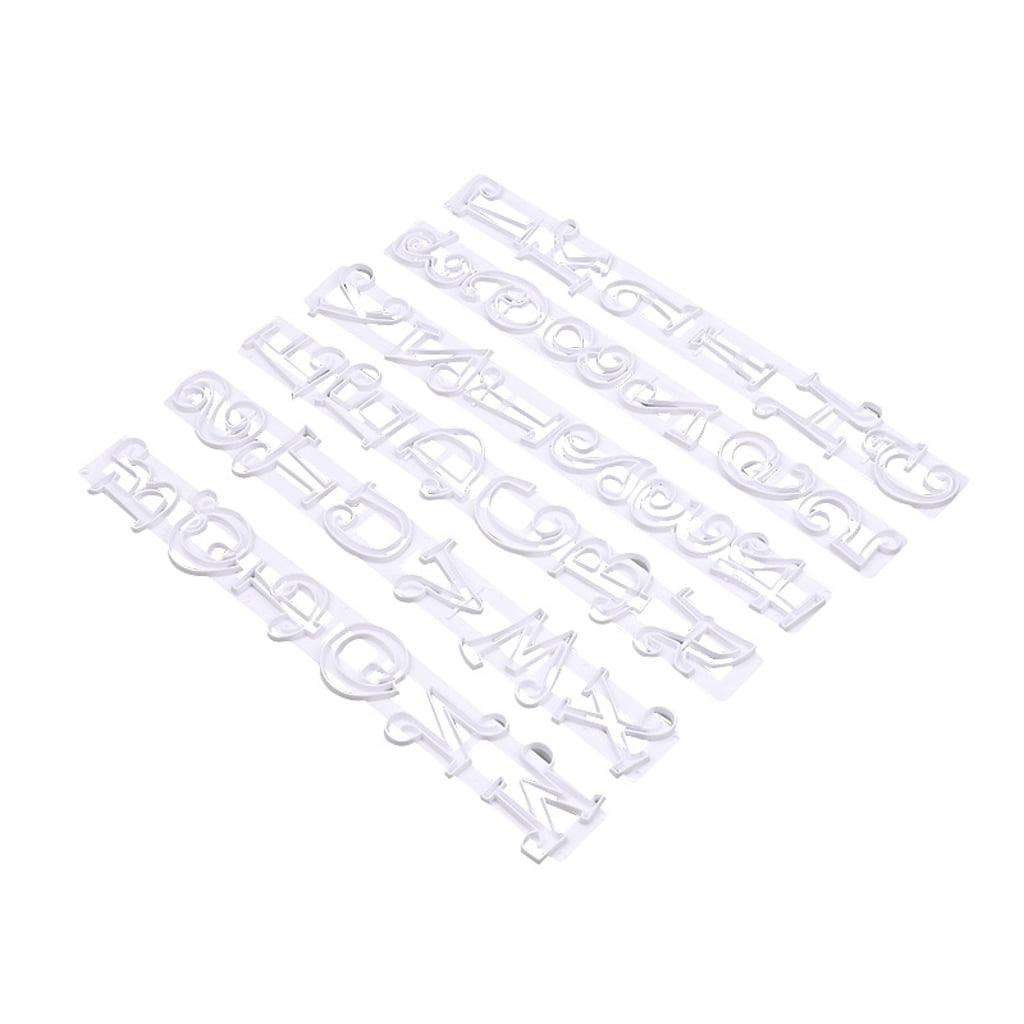 AlphabetLetter and Number Fondant Cake Molds Letter Shape DIY Cookie