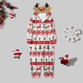 thumbnail image 2 of Glisme Pyjamas de Noël Assortis pour la Famille Ensembles à Capuche d'Hiver Chauds à Fermeture Éclair Pyjamas Thermiques pour Fête des Fêtes pour Enfants Mignons Pyjamas de Noël Rouges Taille 3-4 Ans, 2 of 6