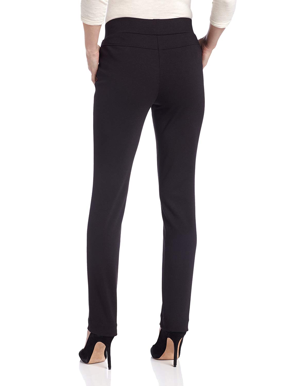 Rafaella Women's Ponte Comfort Fit Slim Leg Pants – Stretch Pull-On Pants With Pockets, Easy Wear For Work Or Casual 2 thumbnail image
