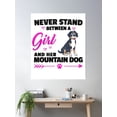 thumbnail image 2 of Girl With Swiss Mountain Dog Farmer Dog Saying Poster Wall Art, Modern Wall Decor, 12x18 UNFRAMED, 2 of 3