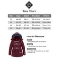 thumbnail image 6 of Wantdo Women's Plus Size Coat Insulated Puffer Jacket Warm Thicken Quilted Winter Parka Jacket Wine Red 3XL, 6 of 8