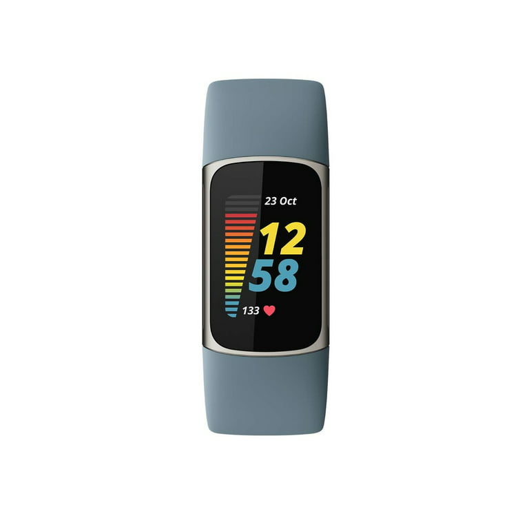 Fitbit Charge 5 Fitness Tracker - Steel Blue and Platinum 