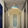 thumbnail image 5 of Corridor Ceiling Light, Modern LED Hallway Light Fixture with Solid Wood and Acrylic Lampshade, Rustproof and Durable Ceiling Lamp for Balcony, Entrance, Bedroom, Living Room and Home Lighting, 5 of 6
