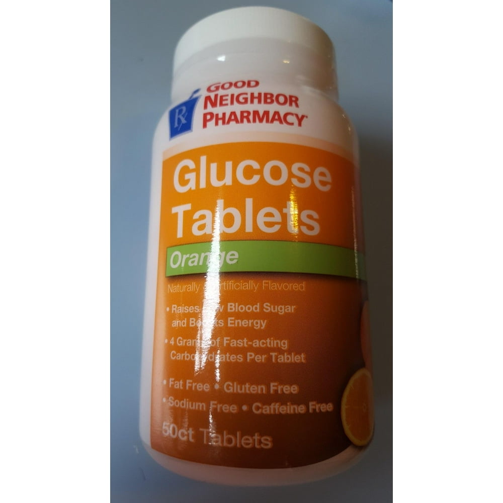 GNP Glucose Tablets Orange 50 ct