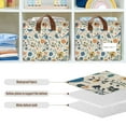 thumbnail image 4 of Yayeee Foldable Storage Basket for Shelves with Handles Waterproof Cloth Bins, Cute Animals, 4 of 7