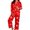 Z03_Red, variant on Christmas Pajamas 100% Cotton Womens Pajamas Set 2 Piece Soft Button-Down Xmas PJs Set Sleepwear Loungewear S-XXL