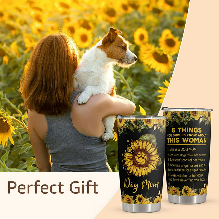 Macorner Gifts For Mom - Dog Mom Gifts For Women & Mothers Day Gifts For Dog  Mom - Birthday Gifts for Mom From Daughter Son Dog Lover Gifts Mugs  Stainless Steel Tumbler