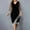 Black, variant on BLTIBY Womens Sequin Dress Plus Size Elegant V Neck Wrap Velvet Mesh Half Sleeve Irregular Dresses Formal Evening Party Midi Dresses Black XXL
