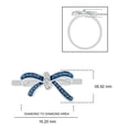 thumbnail image 2 of Cali Trove 1/10 Ct Natural Blue Diamond Bow Ring for Women in 925 Sterling Silver | Fashion Ring | Diamond Jewelry Gift for Her, 2 of 5