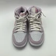 thumbnail image 3 of Ni - ke Womens Size 10.5 Ni - ke Air Jordan 1 Mid White Basketball Shoe Sneaker DR0174-500, 3 of 5