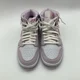 thumbnail image 3 of Ni - ke Womens Size 10.5 Ni - ke Air Jordan 1 Mid White Basketball Shoe Sneaker DR0174-500, 3 of 5