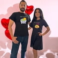 thumbnail image 3 of Duo Parejas Con Impresion De Molcajete y Taco Playera y Vestido 14 De Febrero San Valentin Color Negro Talla Grande Marca Emil SaEs, 3 of 4