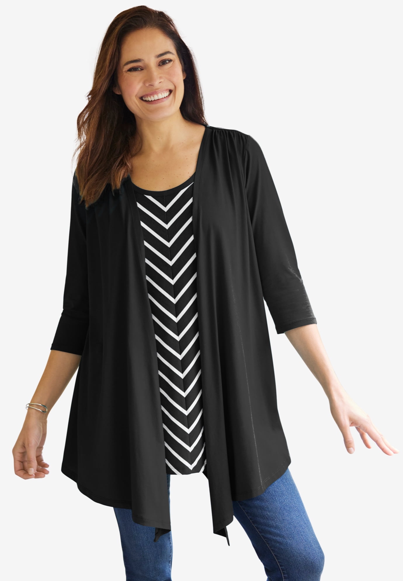 Plus Size 7-Day Layered 2-In-1 Tunic - image 5