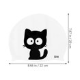 thumbnail image 2 of Cat Pattern Swimming Practical Cartoon Silicone Swim Pool Hat Protective Swim Caps for Kids Children, 2 of 7