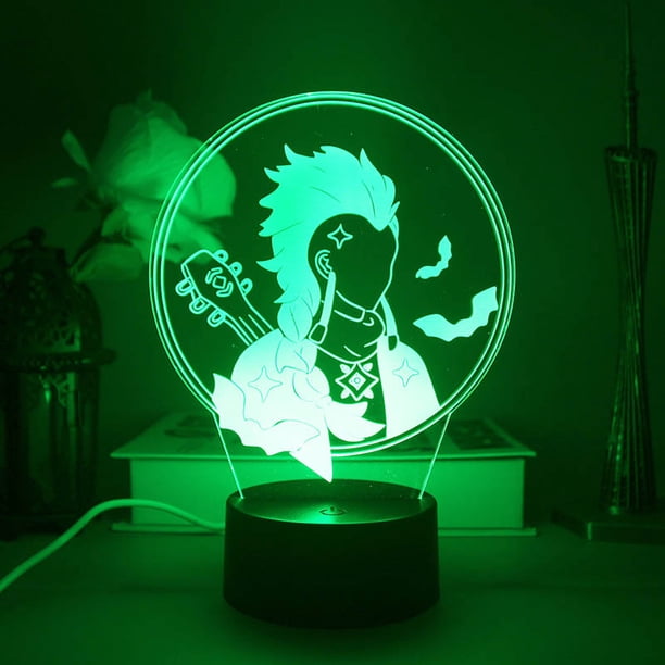 Luz nocturna Sky's Children's Of Lights Calebs 3D LED Color Chat
