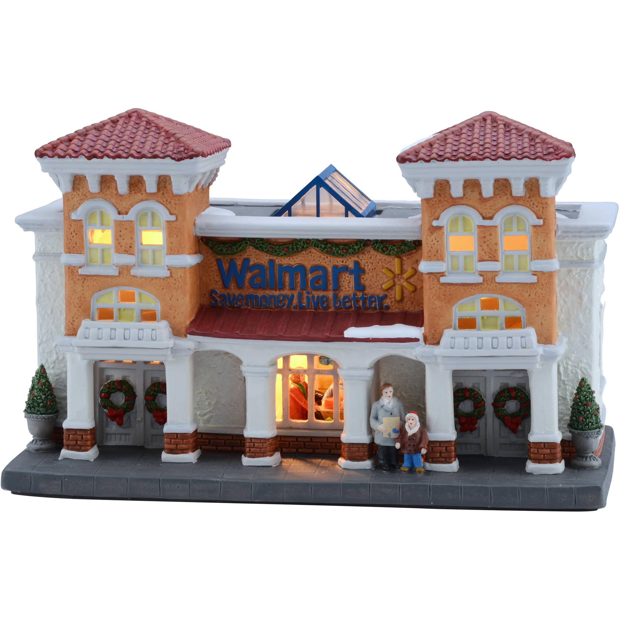 walmart christmas village train