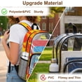 thumbnail image 7 of SEANATIVE Clear Backpacks for Boys Girls Large Capacity Kids Stylish Transparent Bookbag Clear Bags Teens PVC School Backpack School Supplies, Fire Truck Pattern, 7 of 7