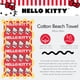 thumbnail image 3 of Toalla Franco Hello Kitty 152x76 cm de algodón supersuave, 3 of 7