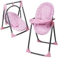 thumbnail image 3 of Lissi Poupée Convertible Chaise Haute Ensemble de Jeu avec Accessoires Jouet de Rôle, 3 of 3