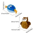 thumbnail image 3 of USB Rechargeable Dog Cat Toy Bouncing Rolling Squeaky Plush Toy Chew Toy, 3 of 8