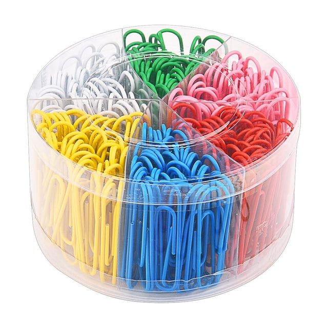 Sujetapapeles Sunmns de 300 piezas, 5 cm, coloridos, recubiertos de vinilo