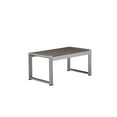 thumbnail image 2 of Afuera Living Modern Aluminum Outdoor Coffee Table in Gray Finish, 2 of 3