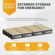 Power Queen LiFePO4 12 Volt 200Ah Plus Lithium Battery with 14.6V 20A charger for RV, Off-Grid Solar,Marine