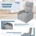 thumbnail image 1 of EDTara Fauteuil Inclinable à Dossier Haut, Sofa Simple à Réglage Manuel avec Poche Latérale et Coussin Confortable, 1 of 6