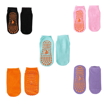 AUQ 5Pcs Socks for Women,Soft Comfortable Grip Socks,Stylish Supportive Crew Socks for Women