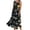 Black, variant on Womens Linen Midi Dress Sleeveless Floral/Solid Color Casual Beach Loose Sundress Scoop Neck Tank Long Dress