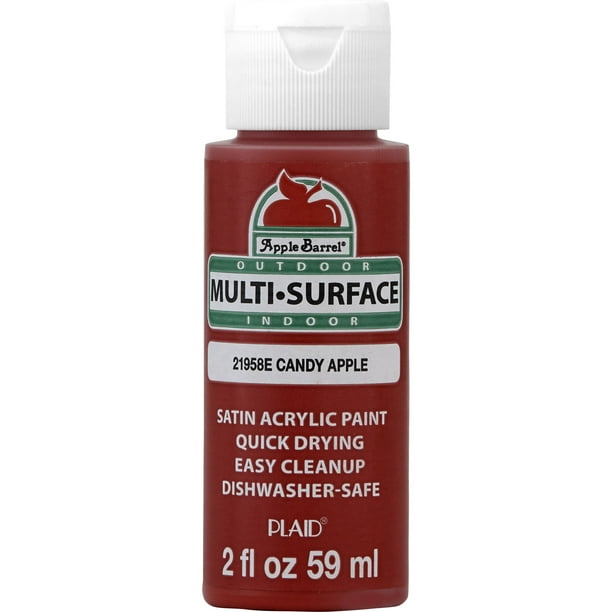 Apple Barrel 21958E Multisurface Acrylic Craft Paint, Candy Apple, 2