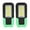 Green, variant on HIBIBUD 2Pcs Small Flashlight,Repair Portable Lights Led Flashlight,Can Be Hung and Adsorbed Flashlight Battery Powered,Orange