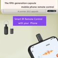 thumbnail image 2 of Yazoeia Mini Smartphone IR Controller Adapter, USB C Infrared Blaster Control, Universal Type C Infrared Controller Adapter for Air Conditioner TV DVD STB CJC912-134308, 2 of 9