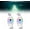 Colorful*2, variant on Ultra-Bright Fish Trap Lamp, LED Underwater Fishing Lures, Deep Drop Fishing Lights, Fishing Bobber Night Light, Waterproof Submersible Bait Flashers, Water Activated, Fish-Eye Design