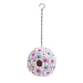 thumbnail image 1 of Evergreen Resin birdhouse, Purple Hydrangea, 1 of 6